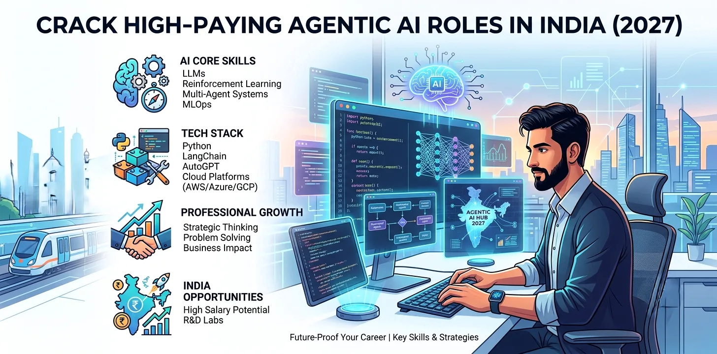 Crack High-Paying Agentic AI Roles in India (2027) 6 Crack High-Paying Agentic AI Roles in India (2027)